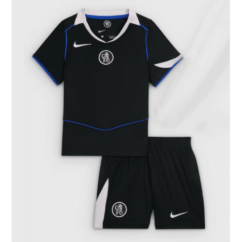 Stroje piłkarskie Chelsea Koszulka Trzeciej dla dzieci 2025-26 Krótki Rękaw (+ szorty)